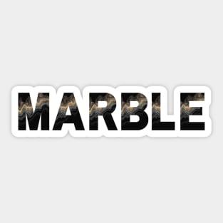 Cool black marble Sticker